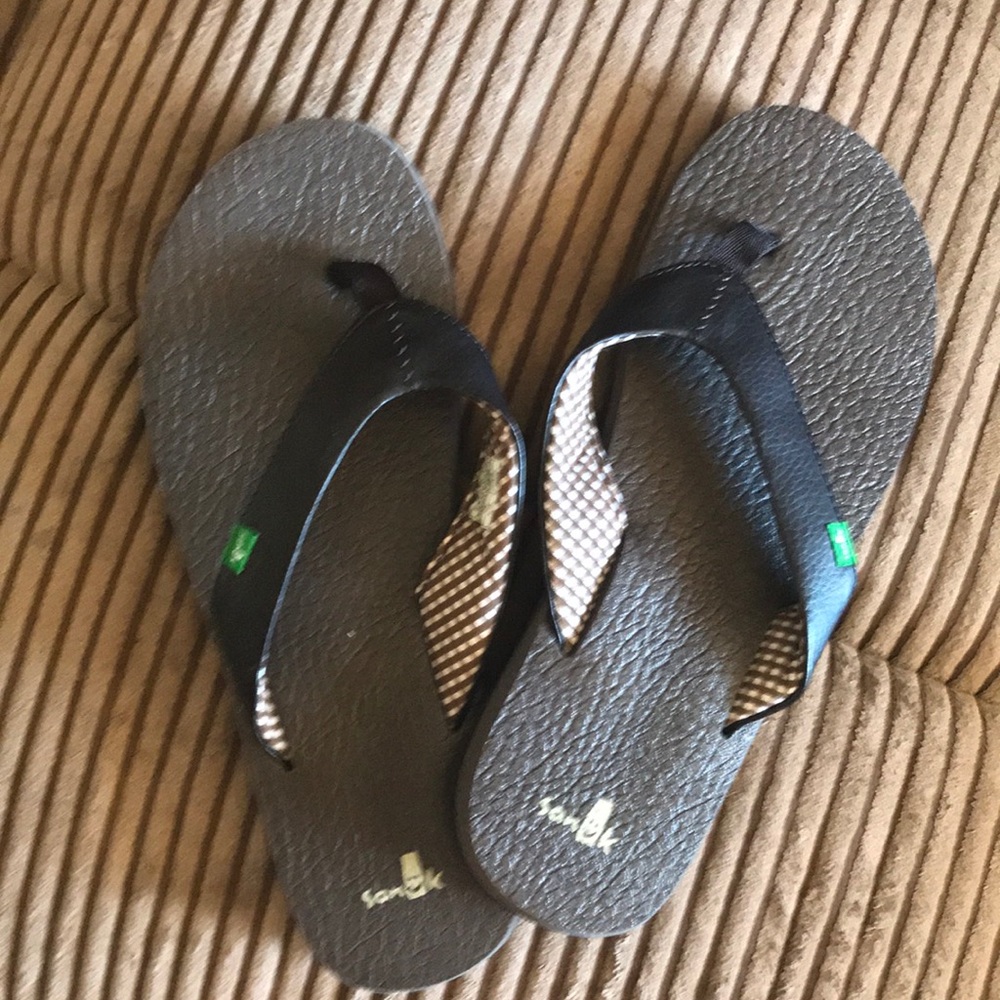Sanuk Flip Flops Sz 9